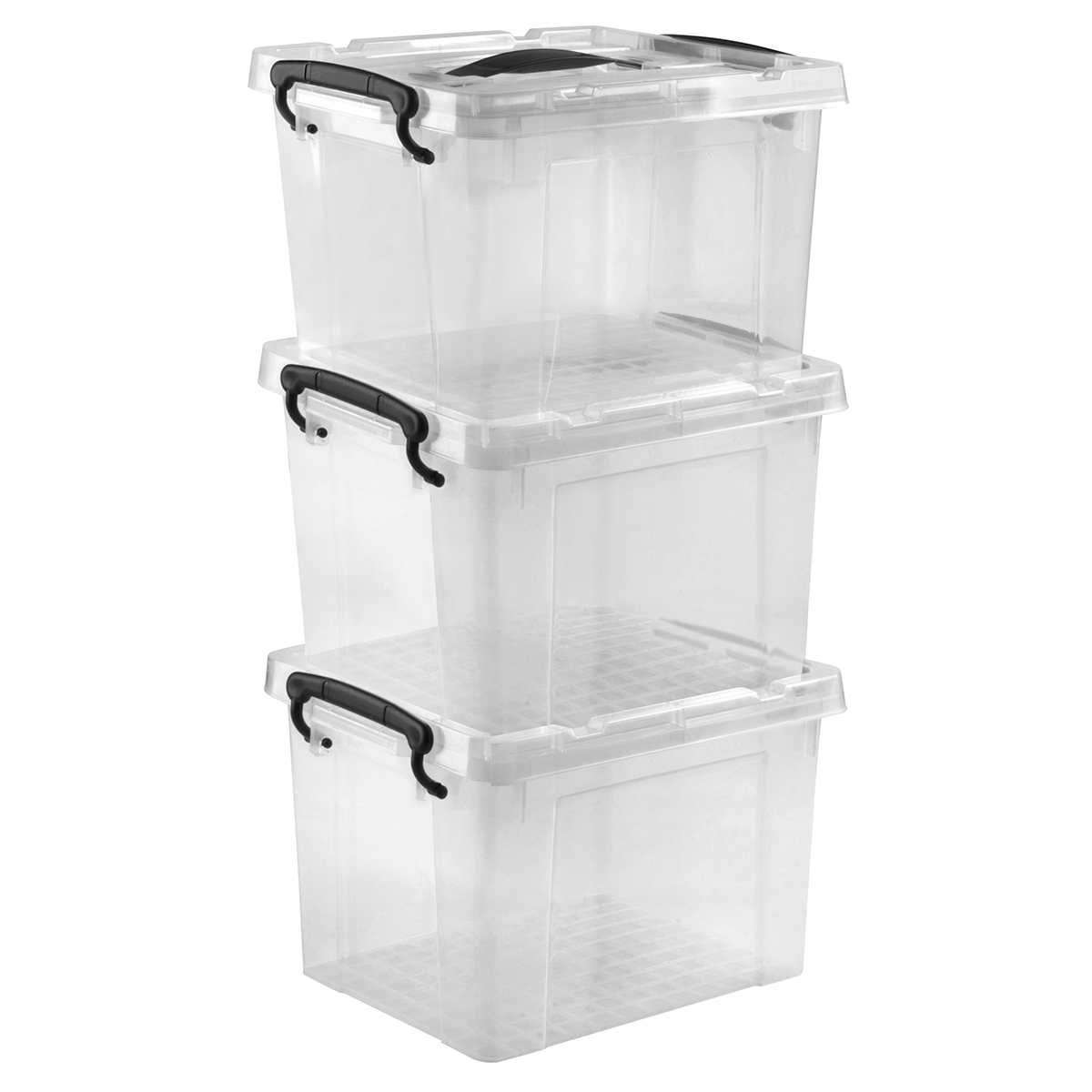 Cajas de Almacenamiento 3pz Ag Box 6 Litros Transparentes