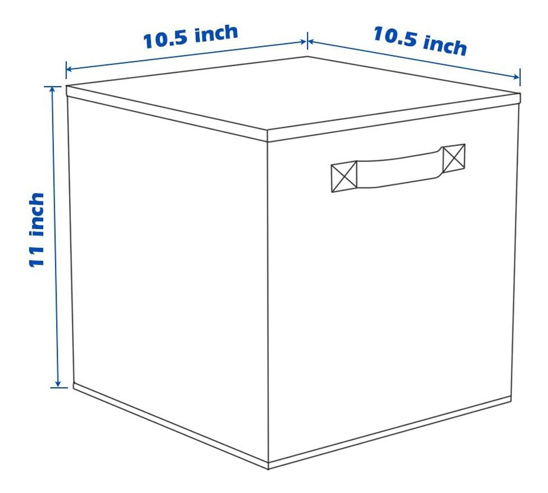 Foto 4 pulgar | Cajas De Almacenamiento De Organizadora Tela Plegables/3pcs, Azul