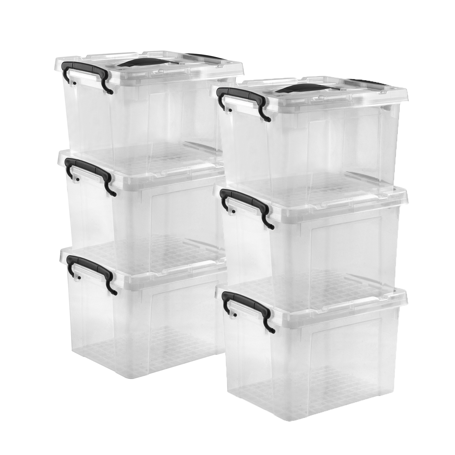 Cajas De Almacenamiento 6pz Transparentes 6 Litros Ag Box