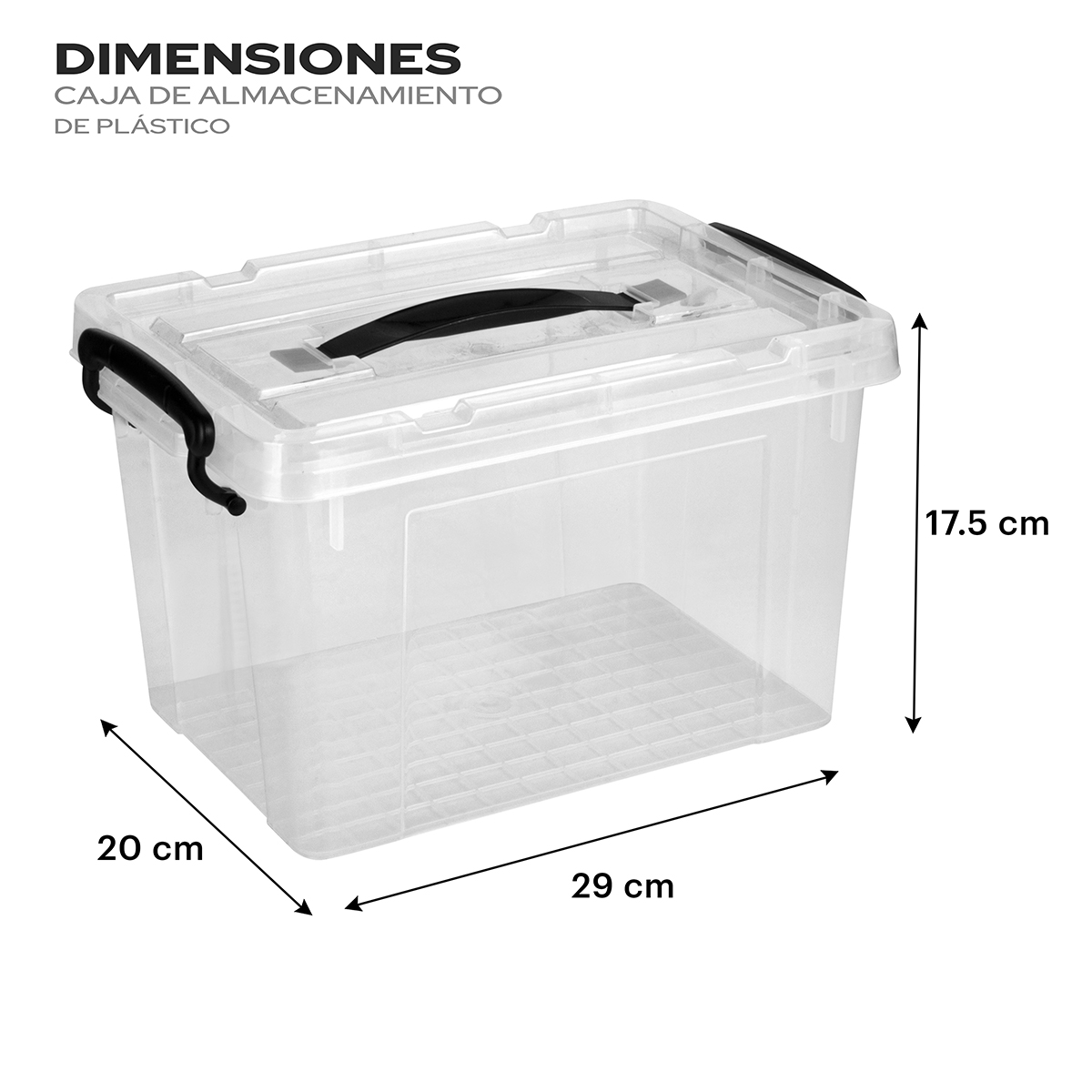 Foto 5 pulgar | Cajas De Almacenamiento 6pz Transparentes 6 Litros Ag Box