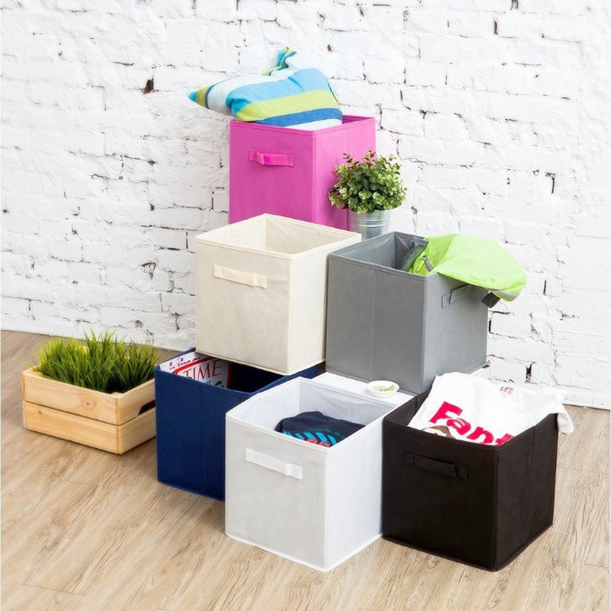 Foto 4 pulgar | Organizador de Ropa Plegable Wünd Rosa 6 Piezas