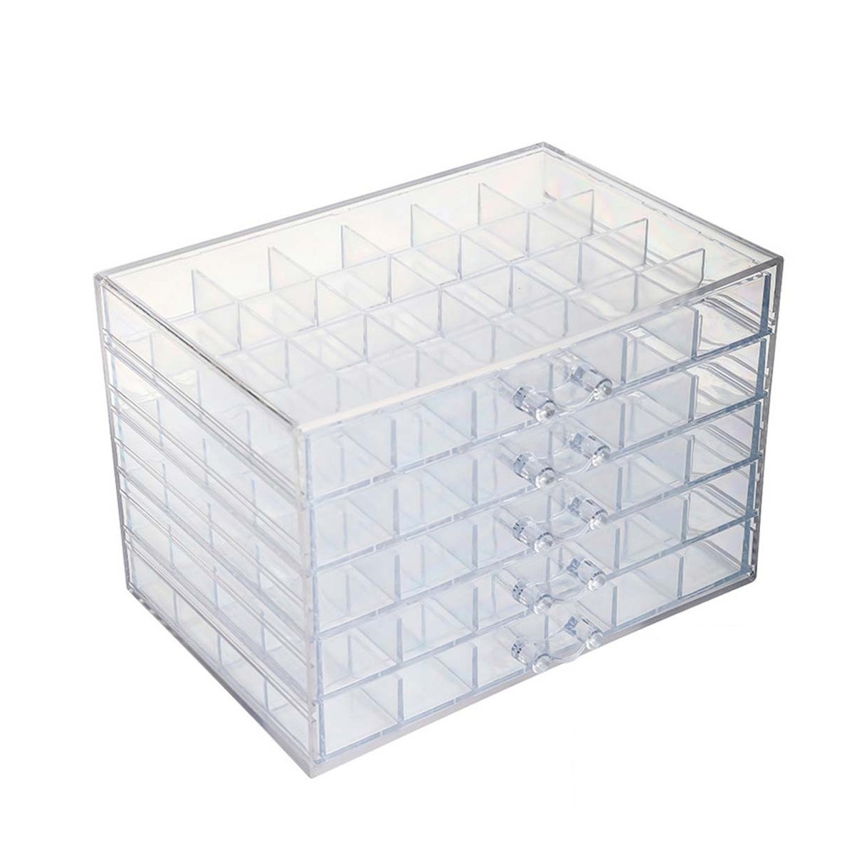 Caja Organizadora de Acrílico Wünd Transparente para Decoración de Uñas