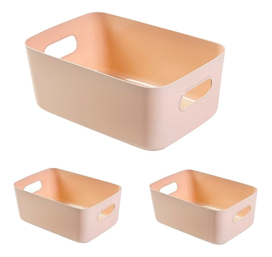 Caja Organizador Multiusos 3 Piezas Rosa $803