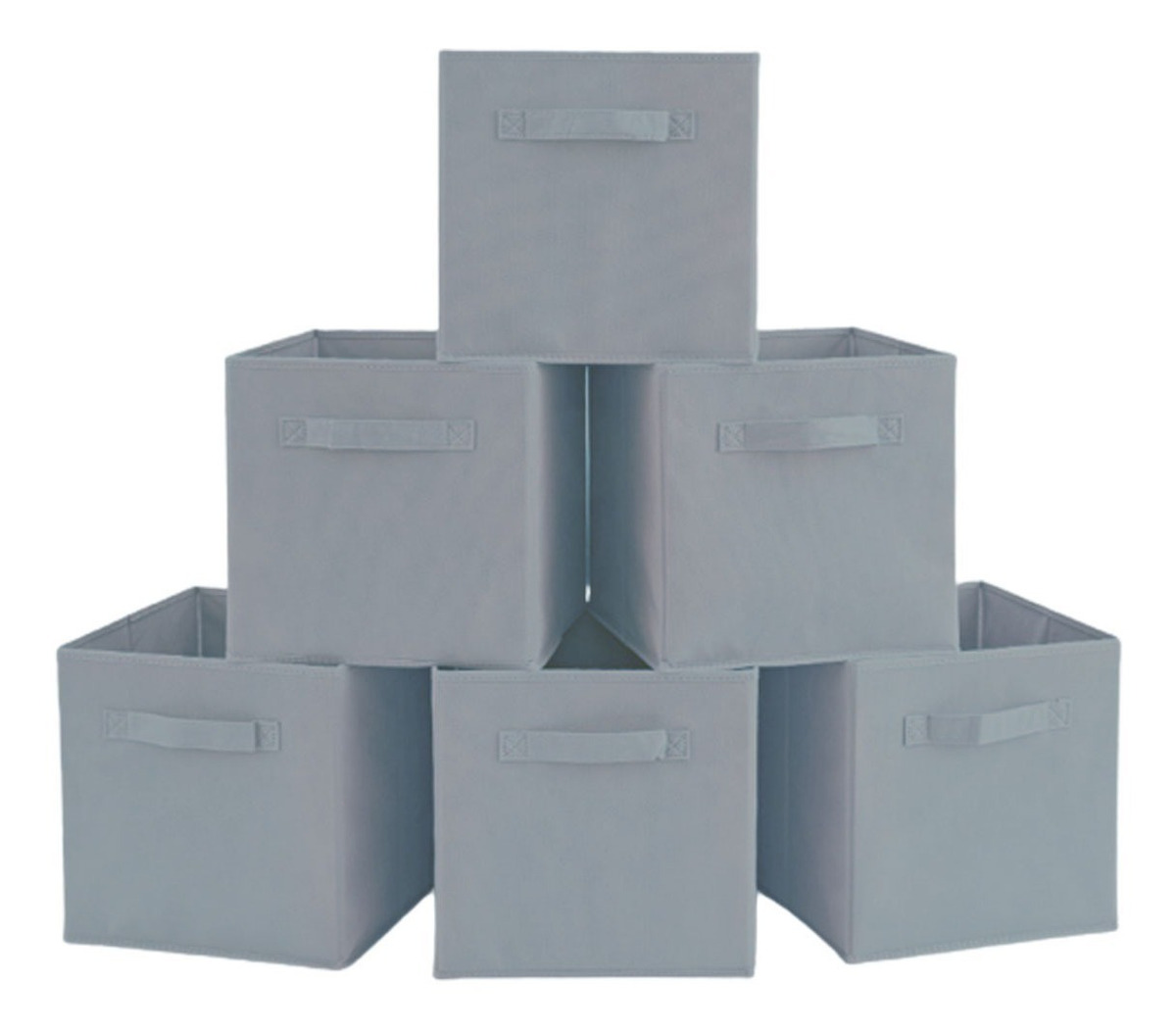 Cajas Plegable Organizadoras de Ropa 6 Piezas Gris