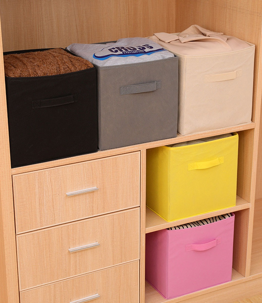 Foto 2 | Cajas Plegable Organizadoras de Ropa 6 Piezas Gris