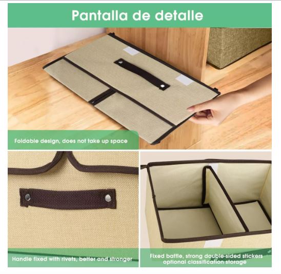 Foto 4 pulgar | Caja de Almacenamiento de Ropa Wünd Plegable Beige