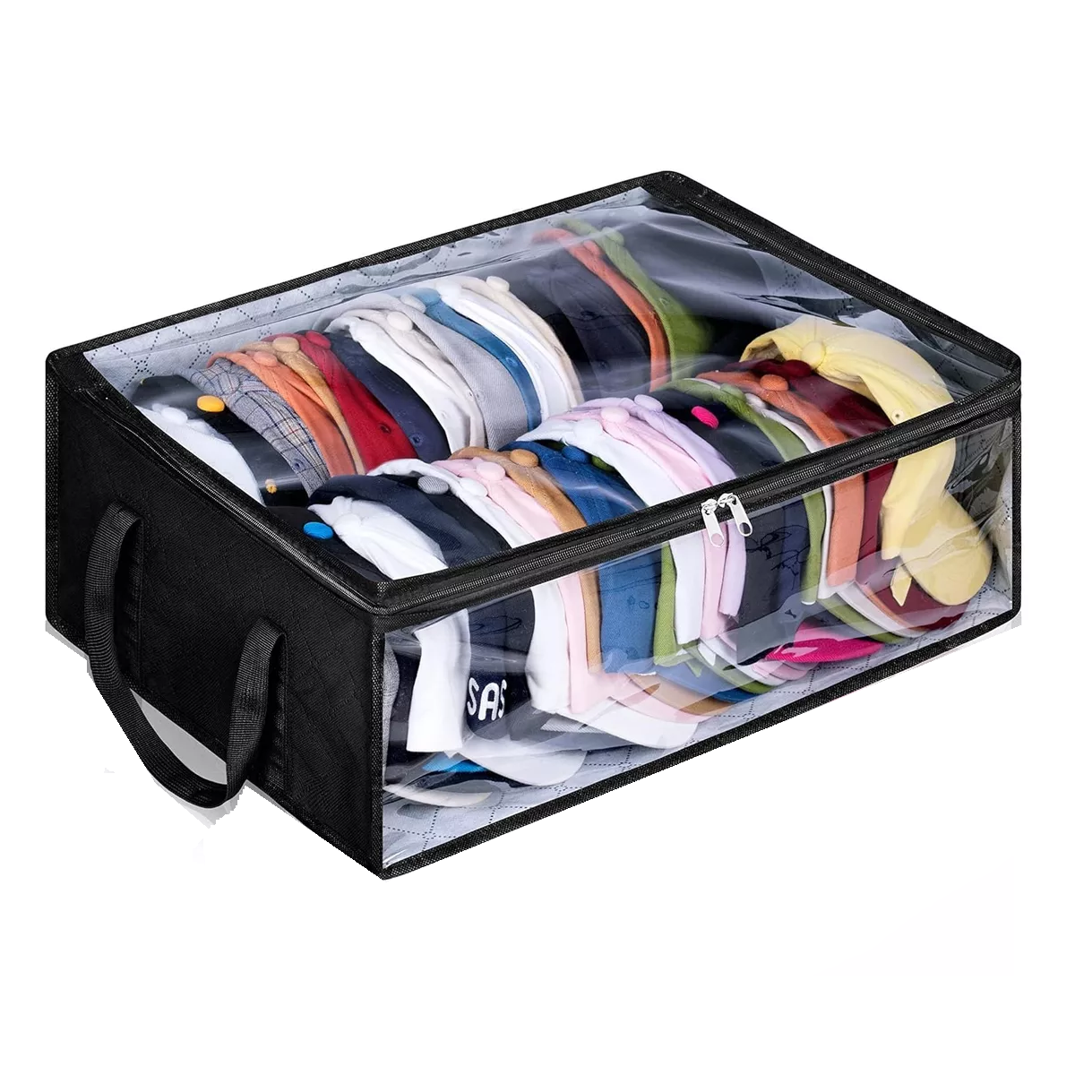 Organizador De Gorras De Béisbol Antipolvo De Gran Capacidad Eo Safe Imports Esi-15073 Negro