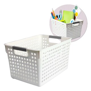 Foto 5 | Set 2 Canastas De Almacenamiento Jauz Improvement Color Blanco (j0430)