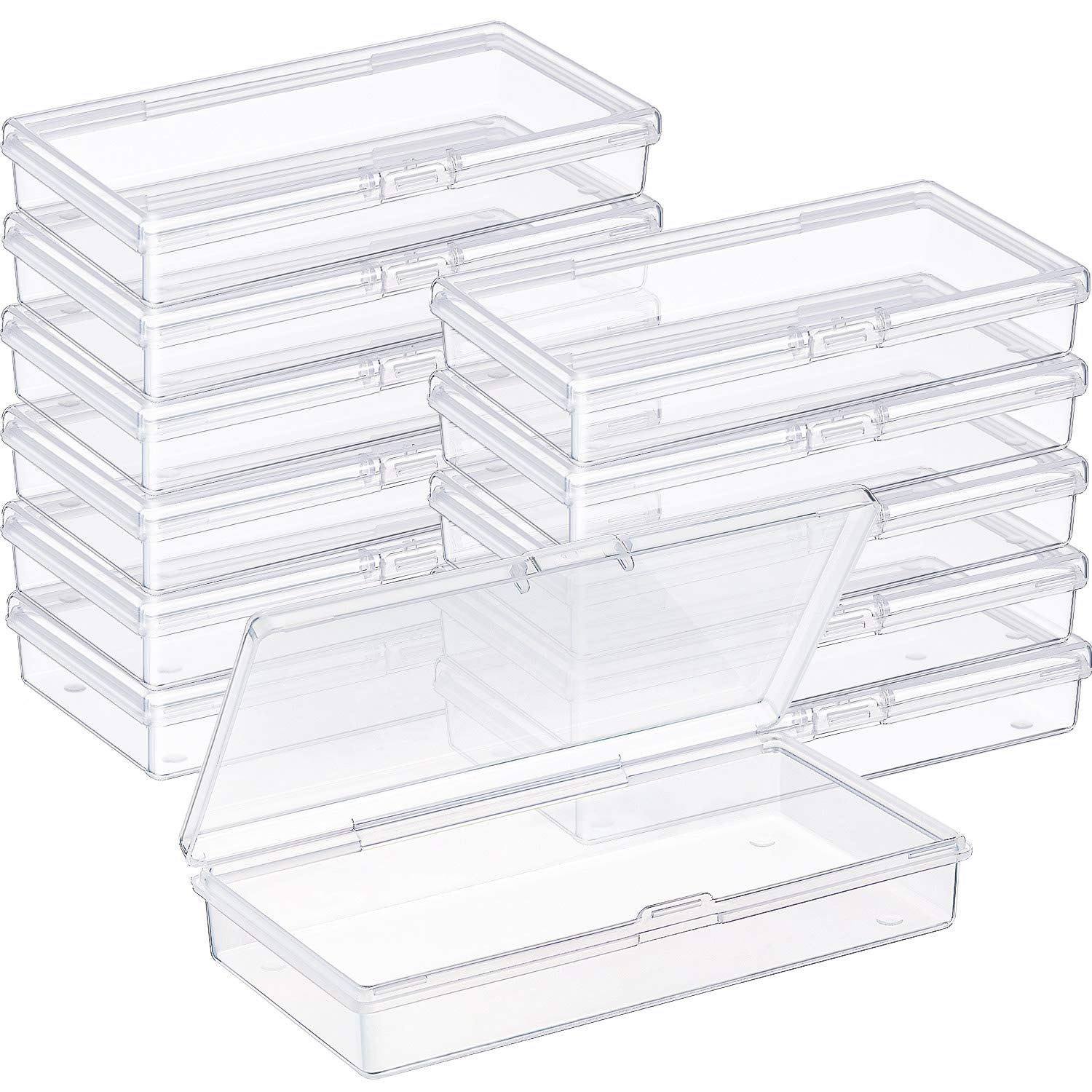 Foto 2 pulgar | Caja De Almacenamiento De Abalorios Satinior Satinor Con Tapa Abatible De Plástico Transparente - Venta Internacional.