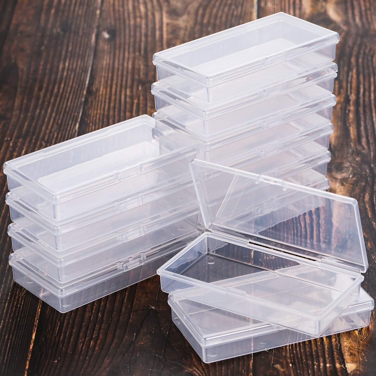 Foto 5 pulgar | Caja De Almacenamiento De Abalorios Satinior Satinor Con Tapa Abatible De Plástico Transparente - Venta Internacional.
