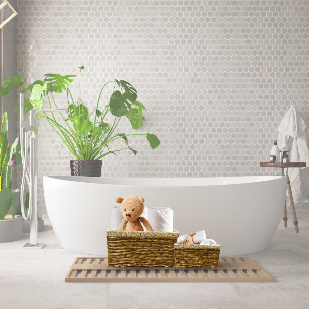 Foto 4 | Set 2 Cestas Decorativas Organizadora Mimbre Plastico Tejido