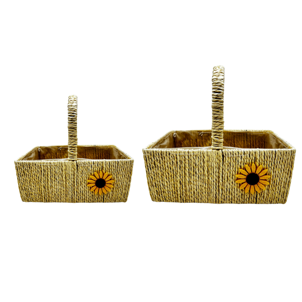 Foto 1 | Set 2 Cestas Organizadoras Decorativas Fibra Orgánica Tejida