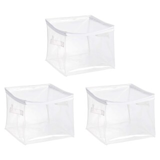 Foto 1 | Organizadores De Almacenamiento Amazon Basics Transparentes Con Cierre, Paquete De 3 - Venta Internacional.