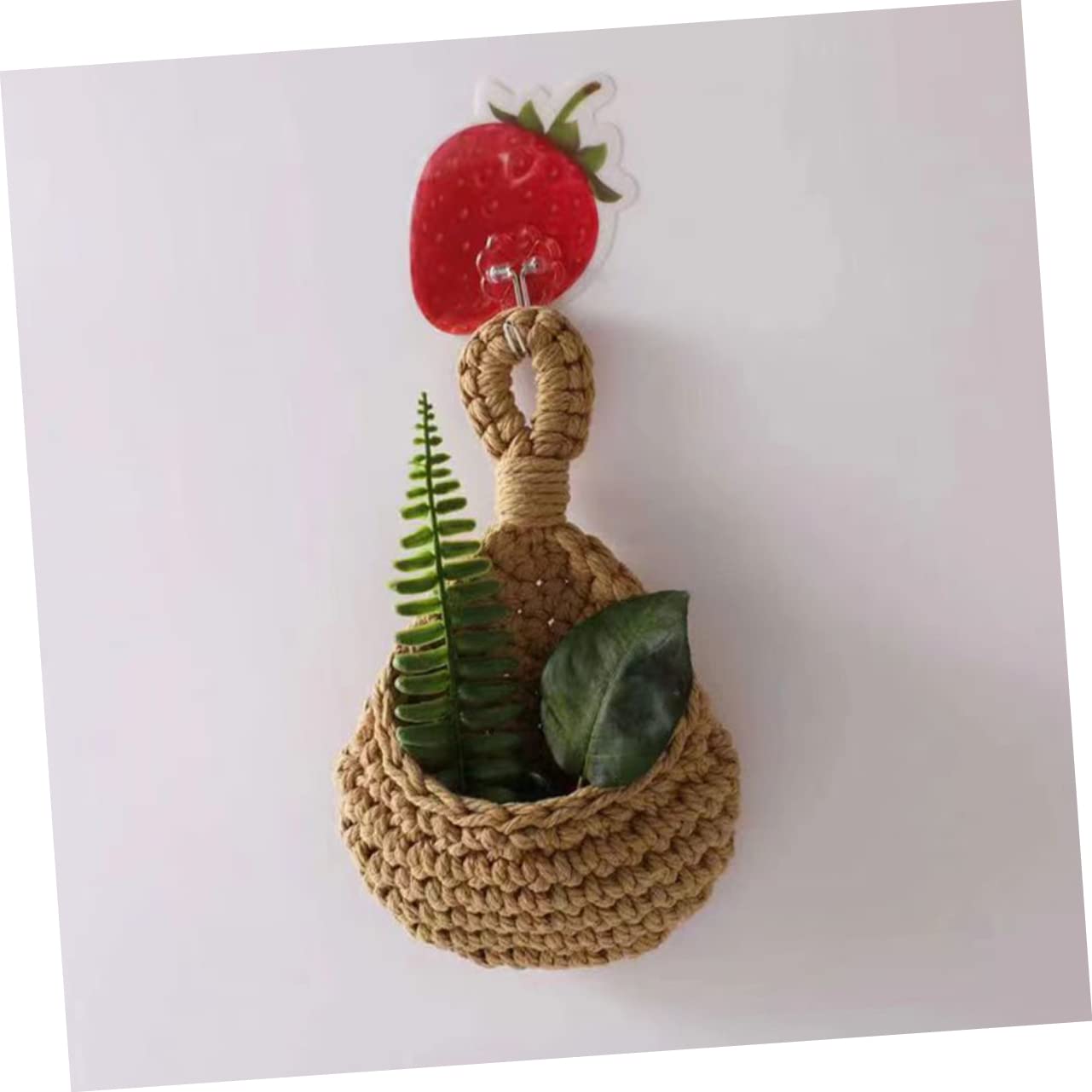 Foto 3 pulgar | Canasta de Pared Tejida Cesta de Almacenamiento para Colgar de Yute - Venta Internacional