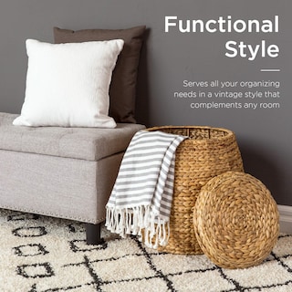 Foto 3 | Cesta De Almacenamiento Best Choice Products Vintage Hyacinth Natural - Venta Internacional.
