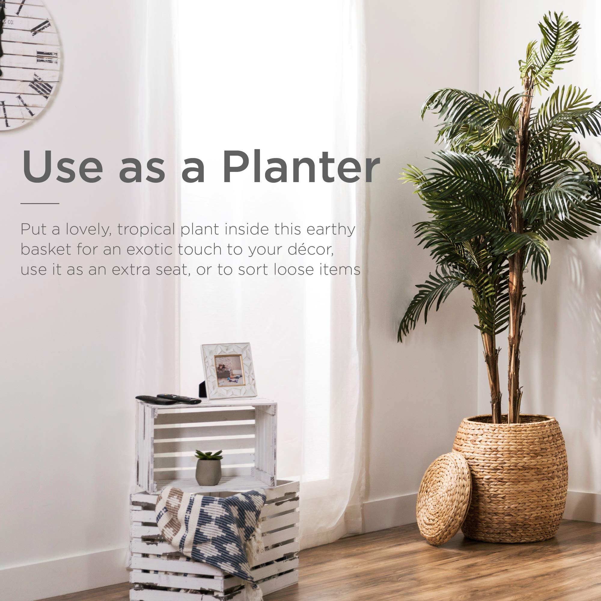 Foto 7 pulgar | Cesta De Almacenamiento Best Choice Products Vintage Hyacinth Natural - Venta Internacional.
