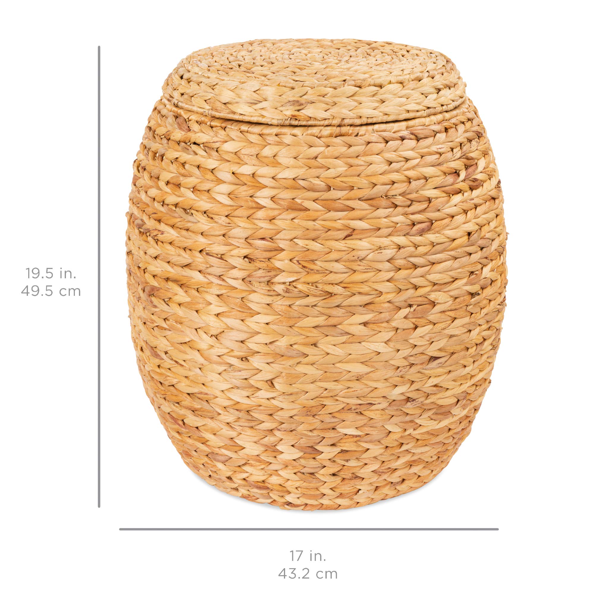 Foto 8 pulgar | Cesta De Almacenamiento Best Choice Products Vintage Hyacinth Natural - Venta Internacional.