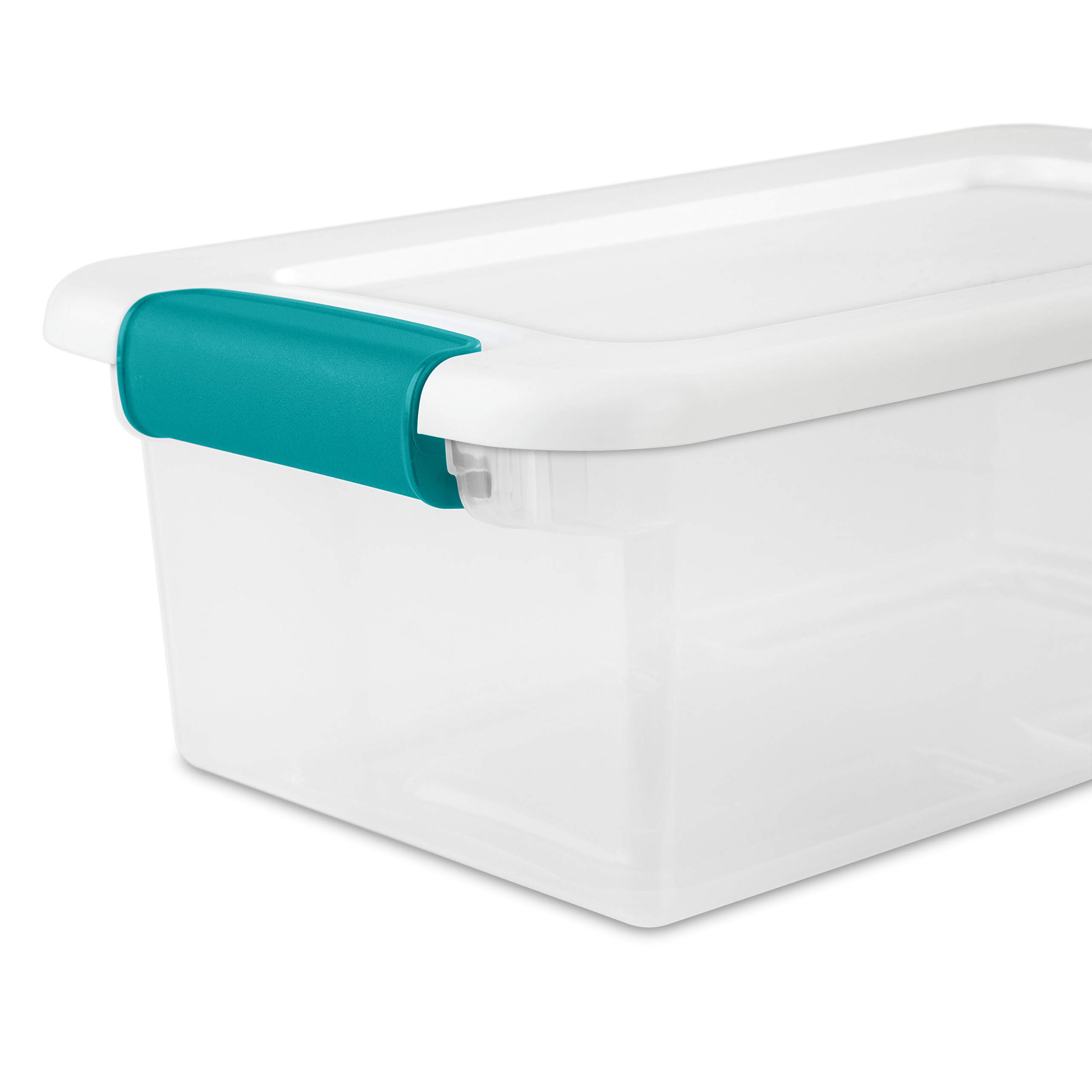 Foto 6 pulgar | Caja De Almacenamiento Sterilite De 6 Litros, Apilable, Transparente Y Blanca, Paquete De 12 - Venta Internacional.