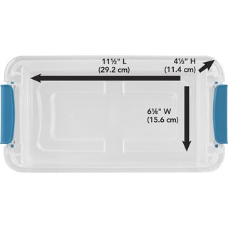 Foto 6 | Caja De Almacenamiento Sterilite De 6 Litros, Apilable, Transparente Y Blanca, Paquete De 12 - Venta Internacional.