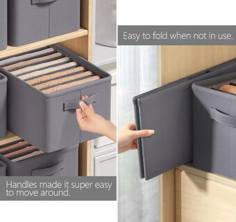 Foto 4 | 4 Cajas Organizadoras de Ropa Xtellar Gris