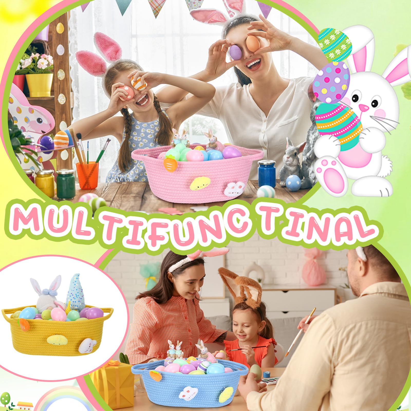 Foto 5 pulgar | Cesta De Regalo Zhehao 2025 Para La Semana De La Enfermera Del Día De La Madre, 35 X 25 X 13 Cm - Venta Internacional.
