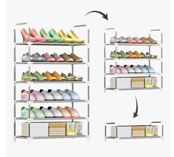 Foto 4 | Zapatera Xtellar Organizador Zapatos 18 Pares Fácil De Transportar Plateado