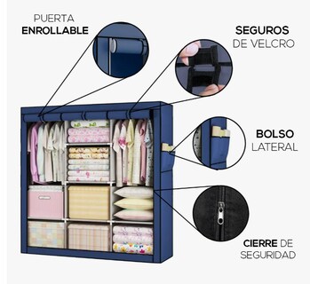 Foto 5 | Closet Xtellar Armable Azul