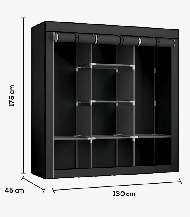Foto 6 pulgar | Closet Xtellar Armable Negro