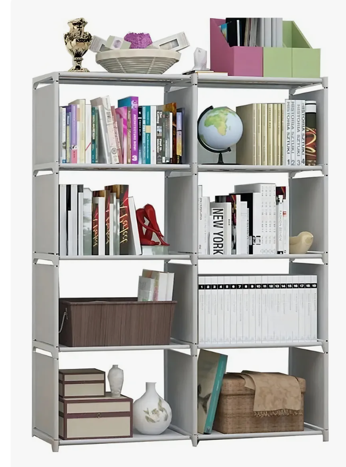 Foto 3 | Librero Xtellar Adilier A01 Gris 80x125x27 Cm