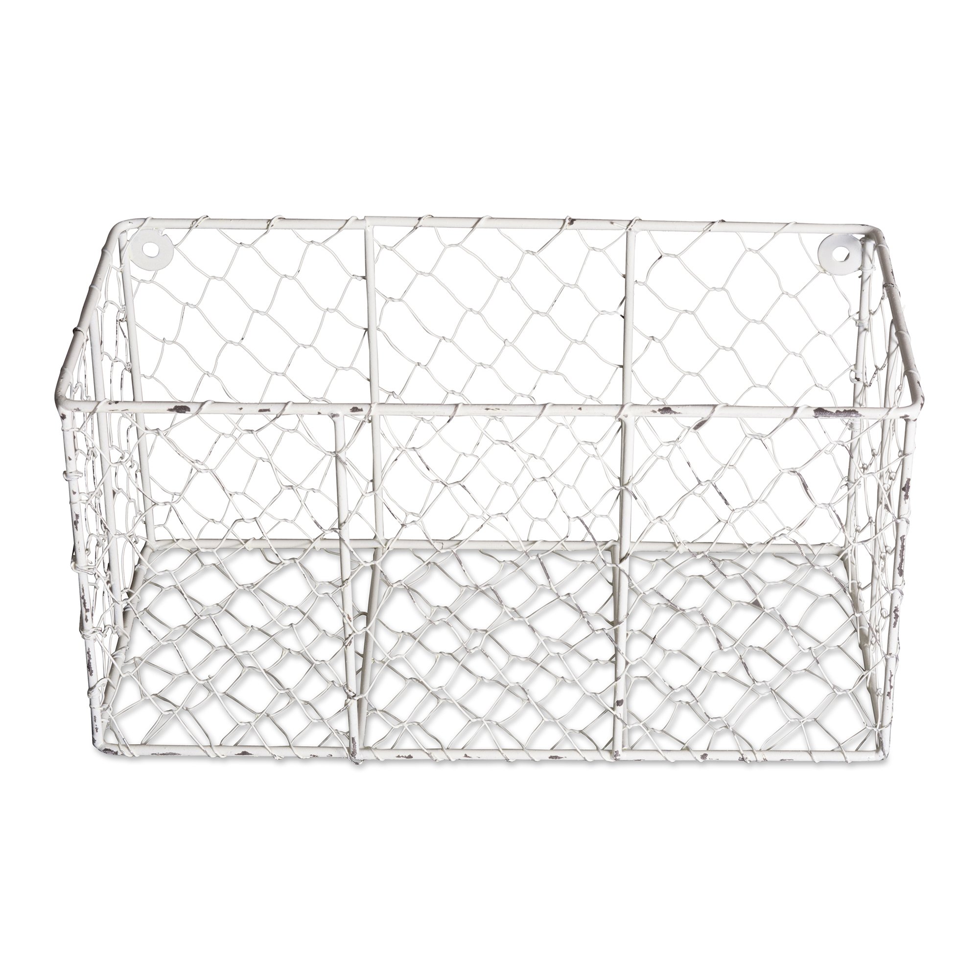 Foto 4 pulgar | Cestas De Pared Dii Chicken Wire Collection Vintage White (2) - Venta Internacional.