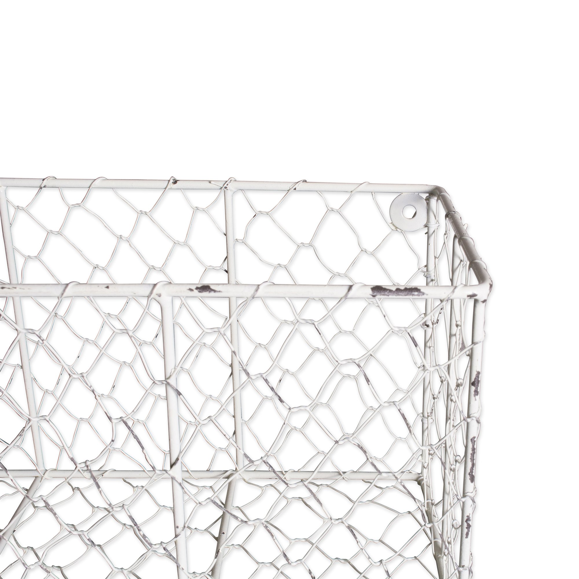 Foto 4 | Cestas De Pared Dii Chicken Wire Collection Vintage White (2) - Venta Internacional.