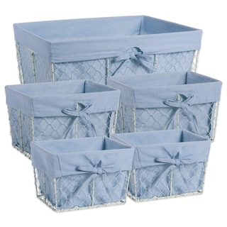 Foto 1 | Cestas De Almacenamiento Dii Farmhouse Chicken Wire Con Forro, Juego De 5 - Venta Internacional.