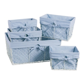 Foto 2 | Cestas De Almacenamiento Dii Farmhouse Chicken Wire Con Forro, Juego De 5 - Venta Internacional.