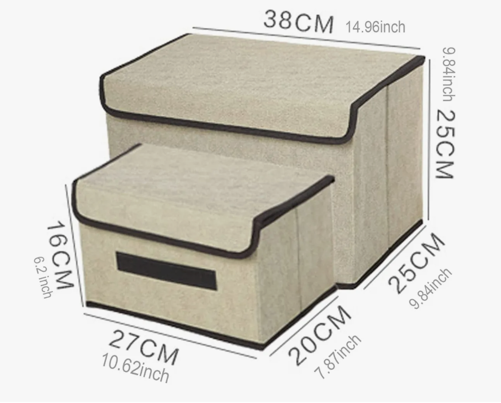 Foto 5 | 6 Cajas Almacenamiento De Tela Plegables Con Tapas Multiuso