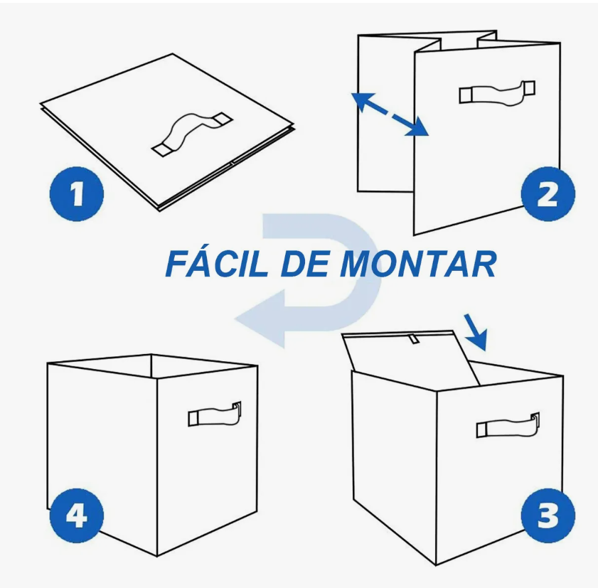 Foto 4 | Cajas De Almacenamiento De Organizadora Tela Plegables/6pcs