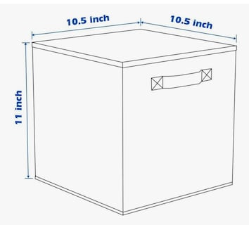 Foto 5 | Cajas De Almacenamiento De Organizadora Tela Plegables/6pcs