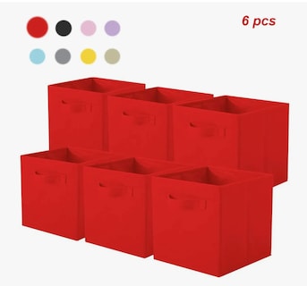 Foto 1 | Cajas De Almacenamiento De Organizadora Tela Plegables/6pcs