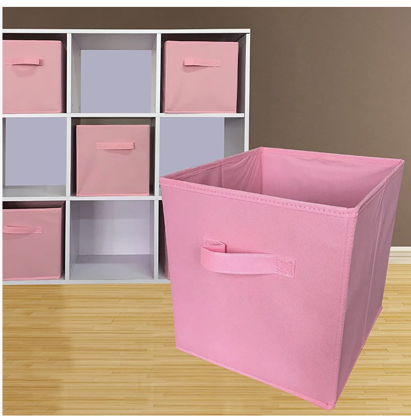 Foto 4 pulgar | Caja de Almacenamiento Tucson de Tela Rosa 3 Piezas