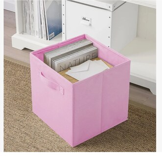 Foto 4 | Caja de Almacenamiento Tucson de Tela Rosa 3 Piezas