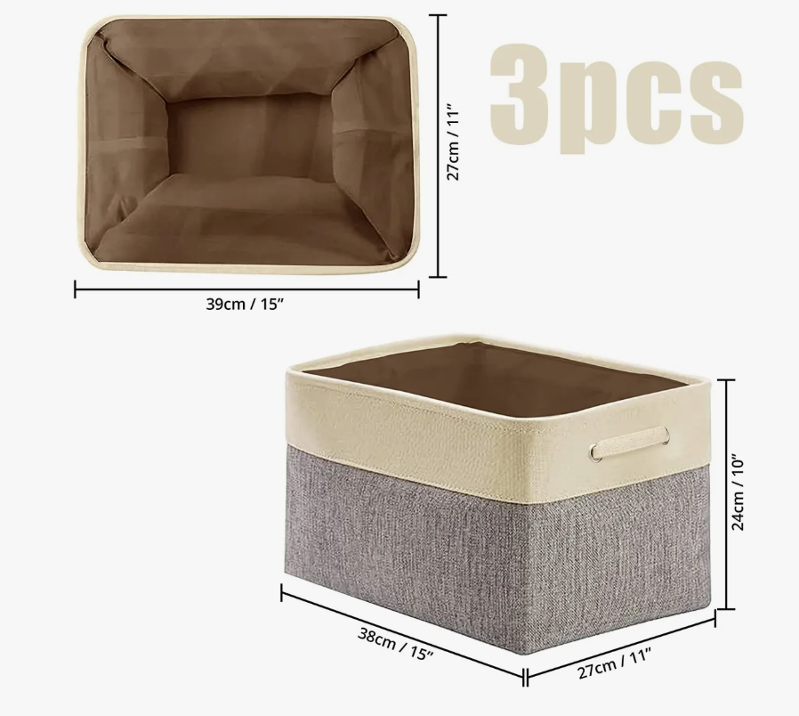 Foto 3 pulgar | 3 Cajas De Almacenamiento Plegables Grandes