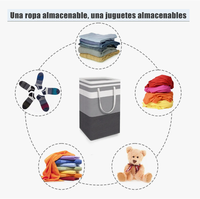 Foto 4 pulgar | Cesto para Ropa 3 Piezas 75 l