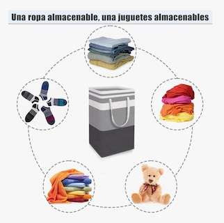 Foto 3 | Cesto para Ropa 3 Piezas 75 l