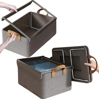 Foto 1 | Cajas Organizadoras Tucson De Tela Con Tapa Y Soporte De Acero 2pcs