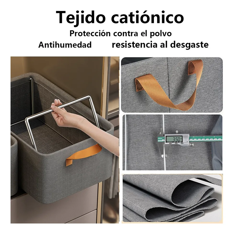Foto 4 pulgar | Organizador Contenedor Tucson Multifuncional Con Marco Metálico 3pz