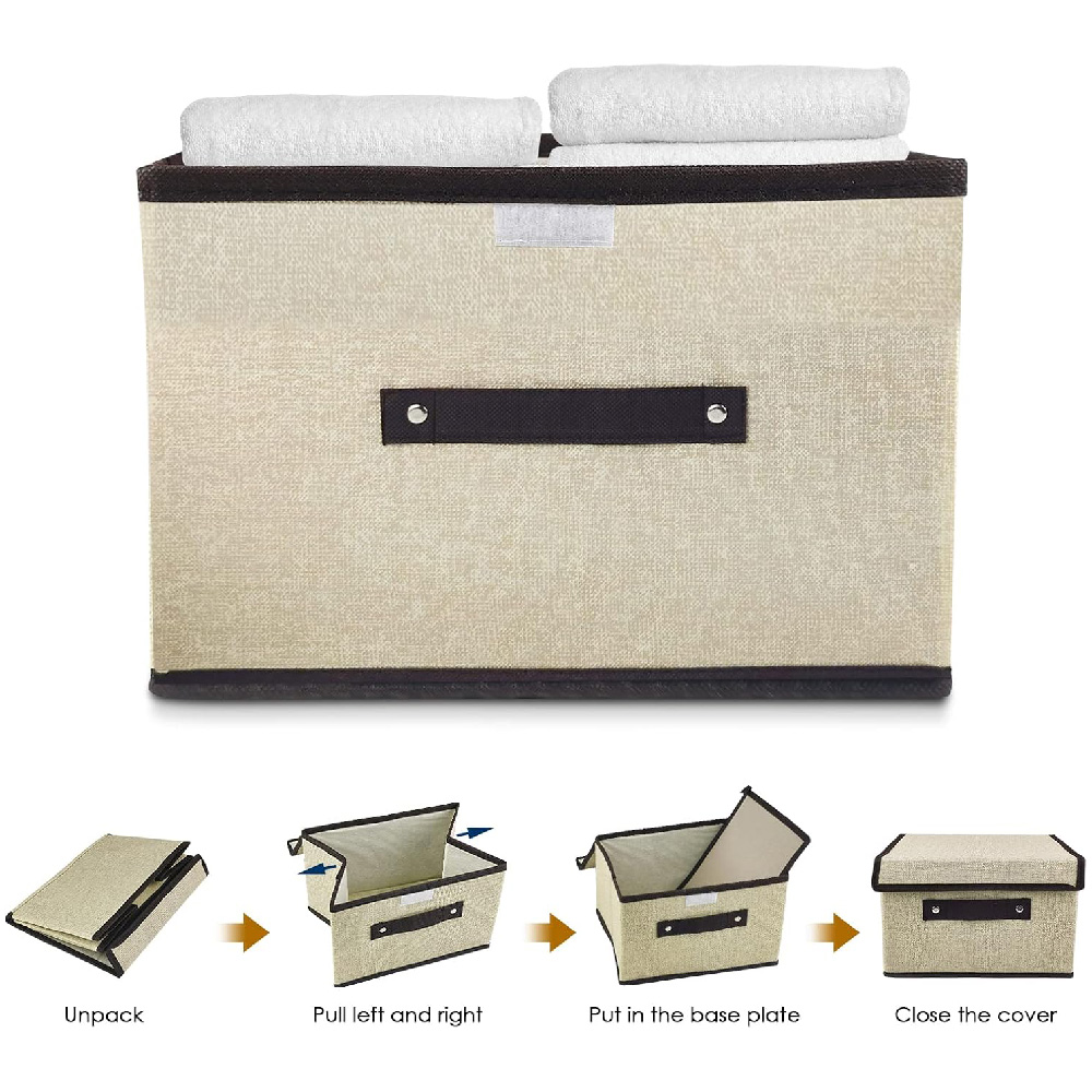 Foto 2 | Caja Organizadora De Tela Con Division Closet Aleissi 701325 Beige