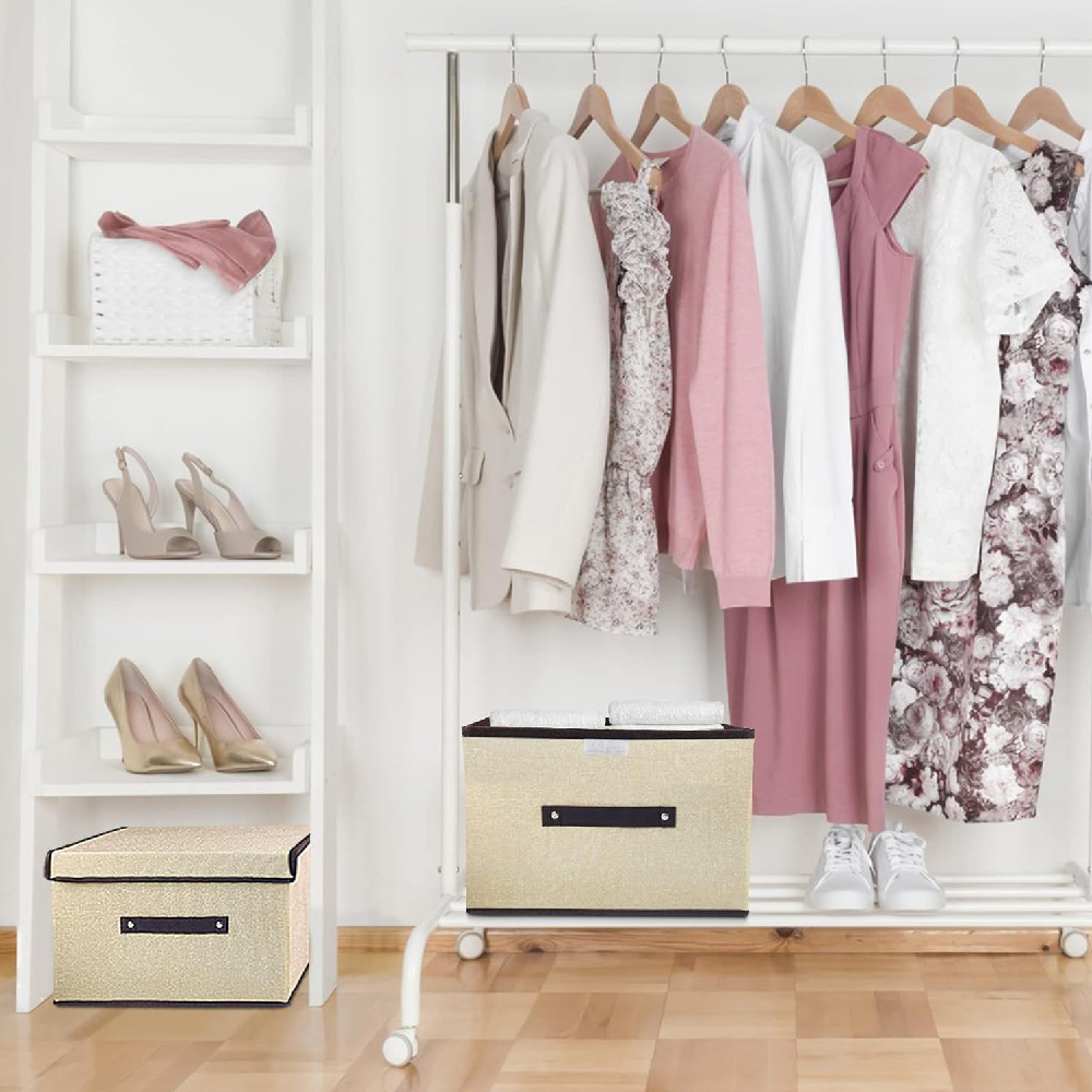 Foto 3 | Caja Organizadora De Tela Con Division Closet Aleissi 701325 Beige
