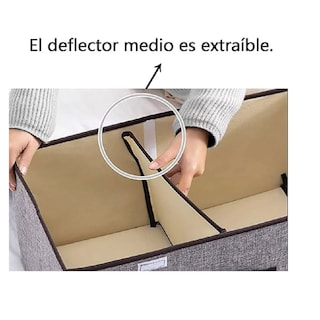 Foto 2 | Caja Organizadora De Tela Con Division Closet Aleissi 701328 Verde