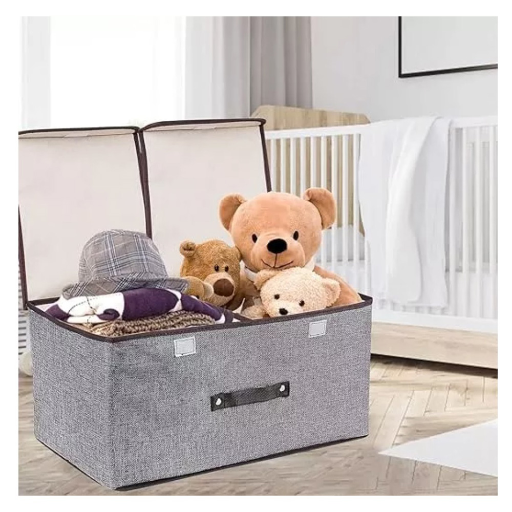 Foto 5 pulgar | Caja Organizadora De Tela Con Division Closet Aleissi 701328  Verde