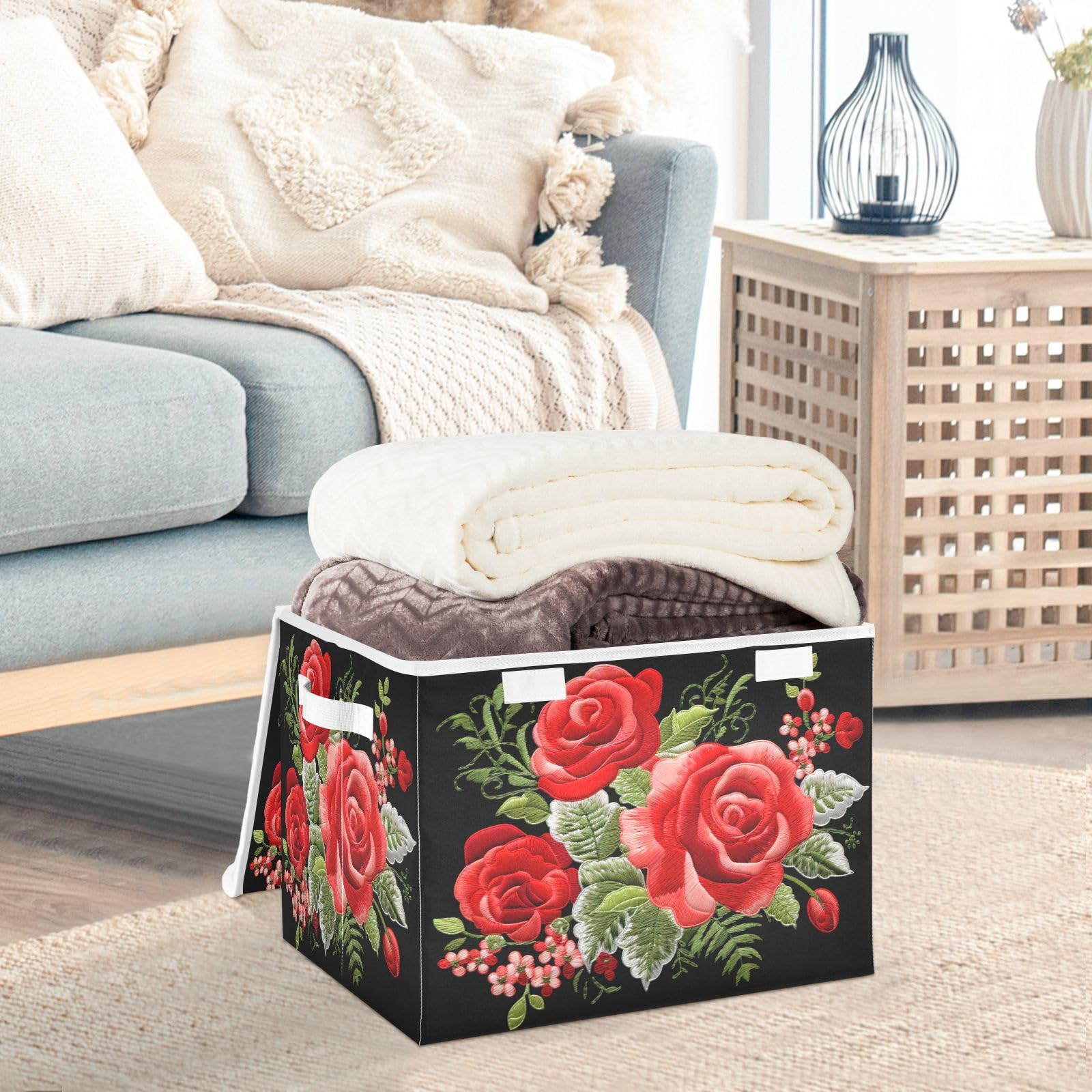 Foto 5 | Cestas De Almacenamiento Senya Para Flores Plegables Con Tapas - Venta Internacional.