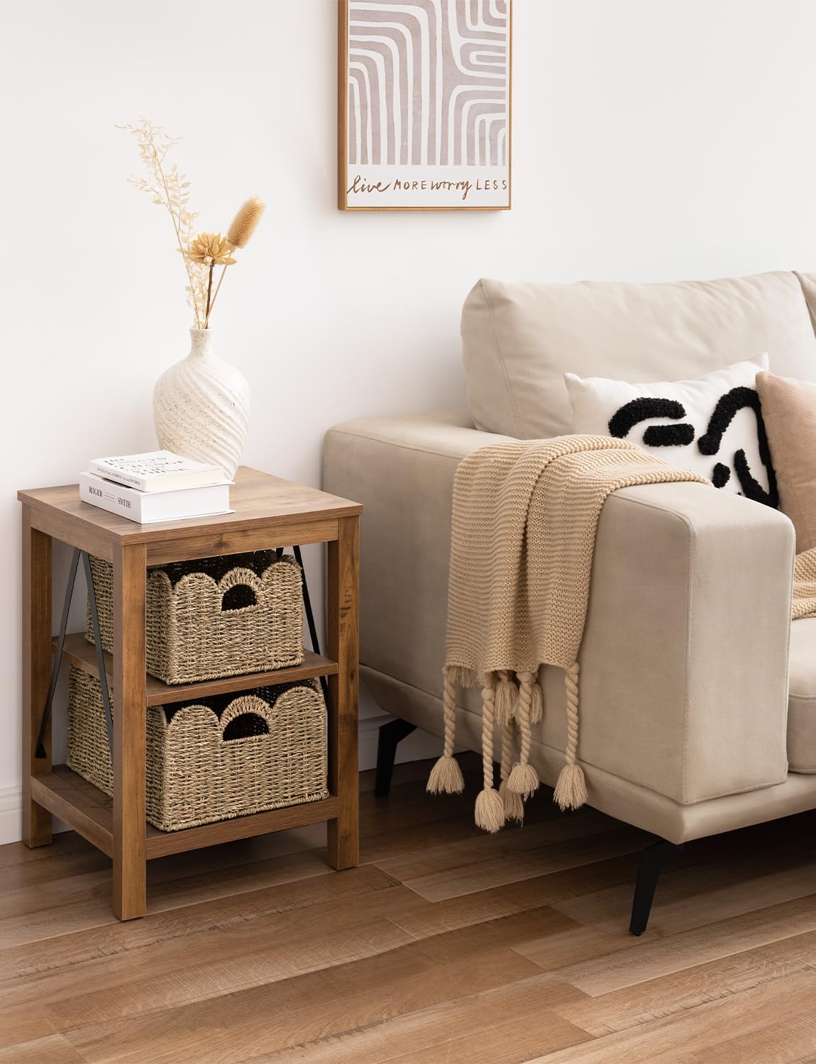 Foto 7 pulgar | Cesta De Mimbre Storageworks Con Borde Festoneado, Juego De 2 - Venta Internacional.